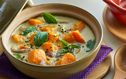 Soupe de Potiron au Lait de Coco